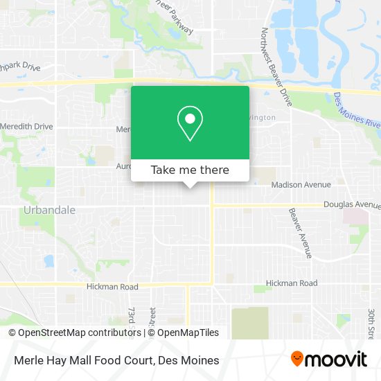 Merle Hay Mall Food Court map