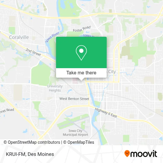 KRUI-FM map