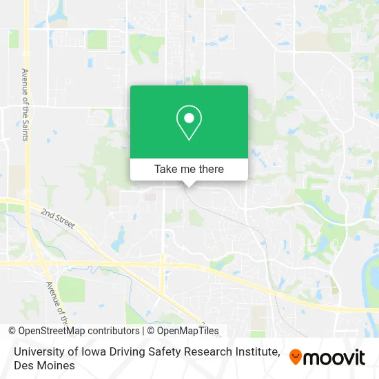 University of Iowa Driving Safety Research Institute map