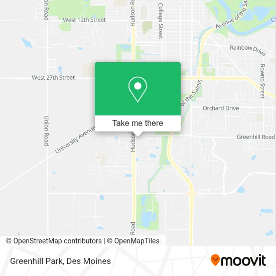 Greenhill Park map