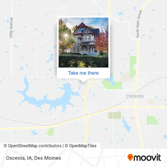 Osceola, IA map