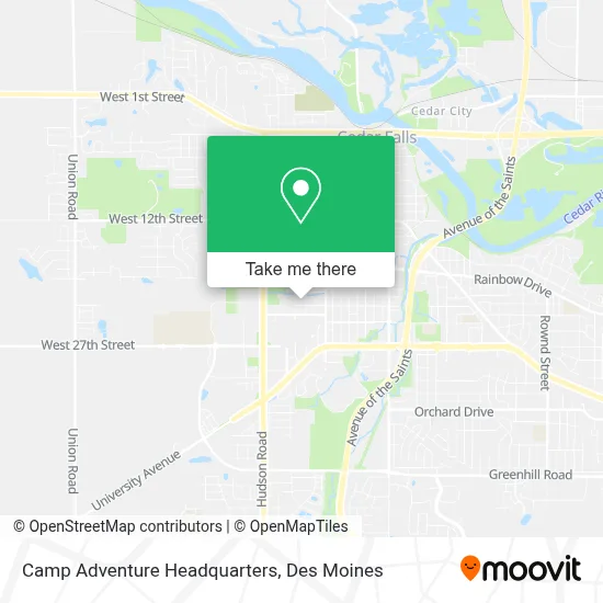 Camp Adventure Headquarters map