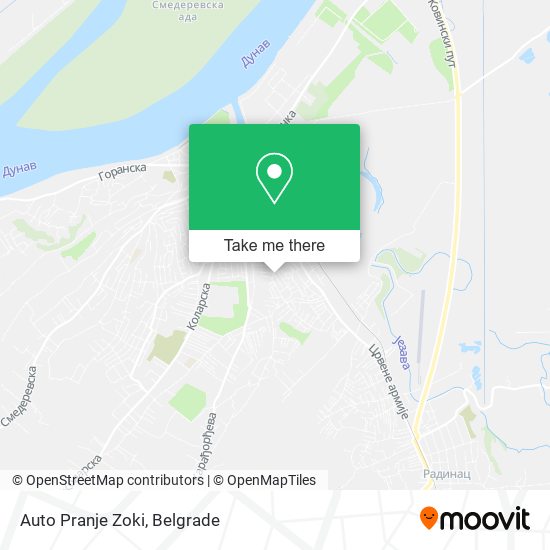 Auto Pranje Zoki map