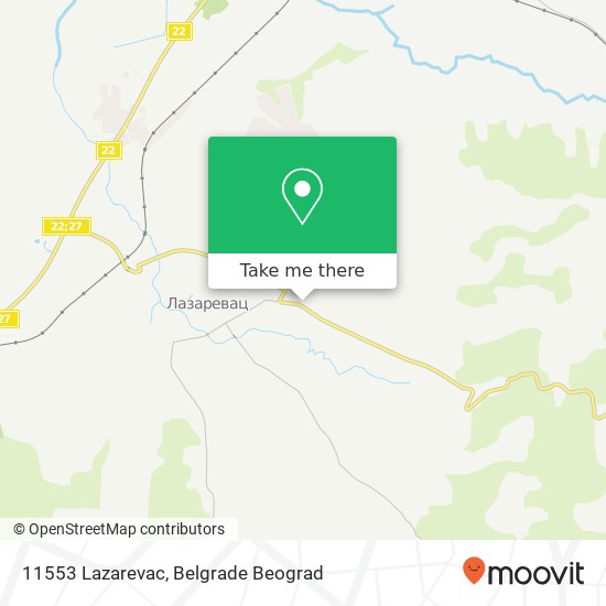 11553 Lazarevac map