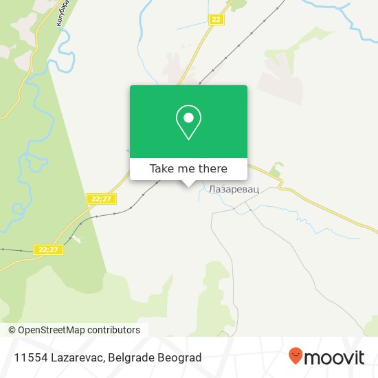 11554 Lazarevac map