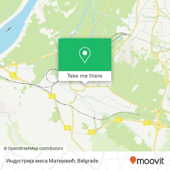 Индустрија меса Матијевић map
