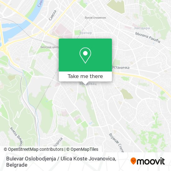 Bulevar Oslobodjenja / Ulica Koste Jovanovica map