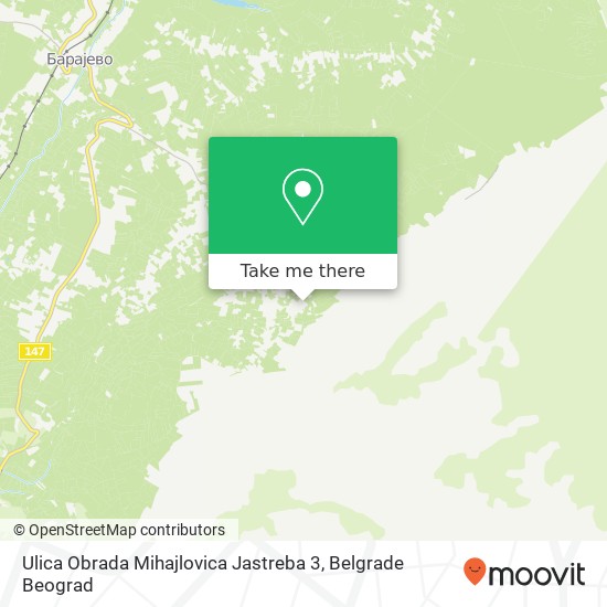 Ulica Obrada Mihajlovica Jastreba 3 map