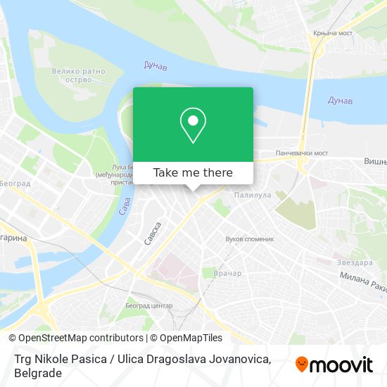 Trg Nikole Pasica / Ulica Dragoslava Jovanovica map