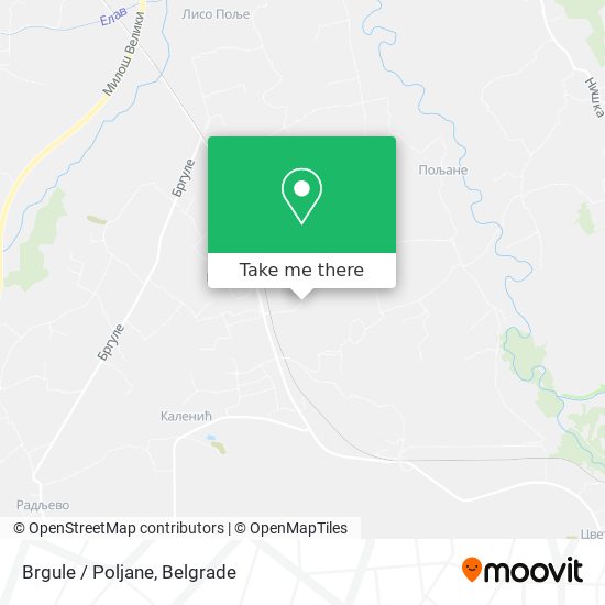 Brgule / Poljane map