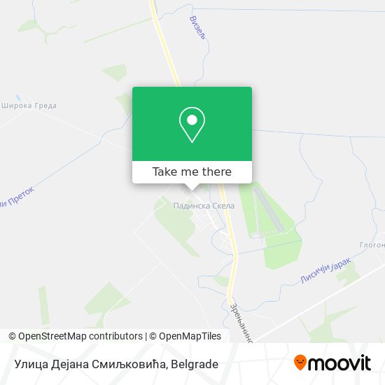 Улица Дејана Смиљковића map