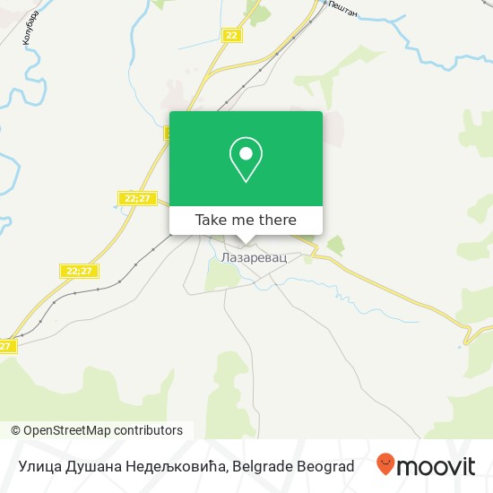 Улица Душана Недељковића map