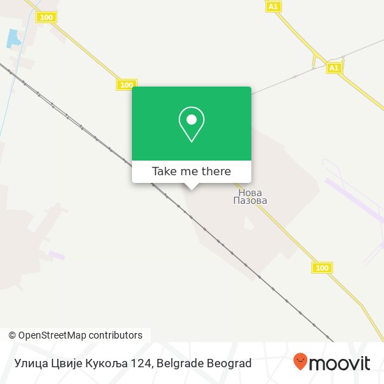 Улица Цвије Кукоља 124 map