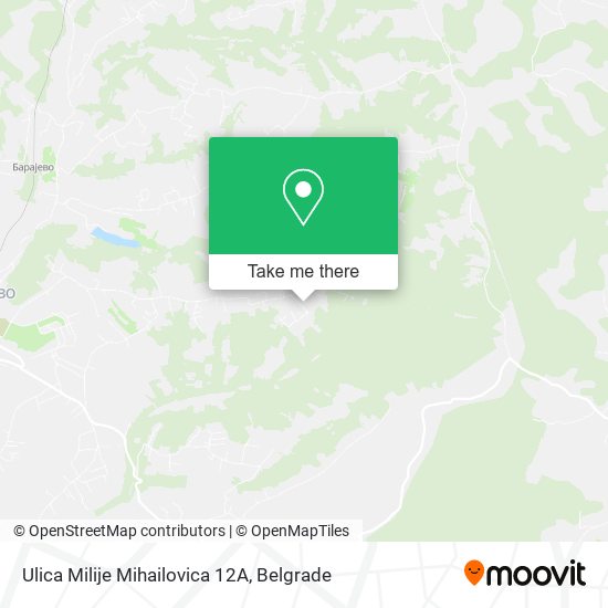 Ulica Milije Mihailovica 12A map