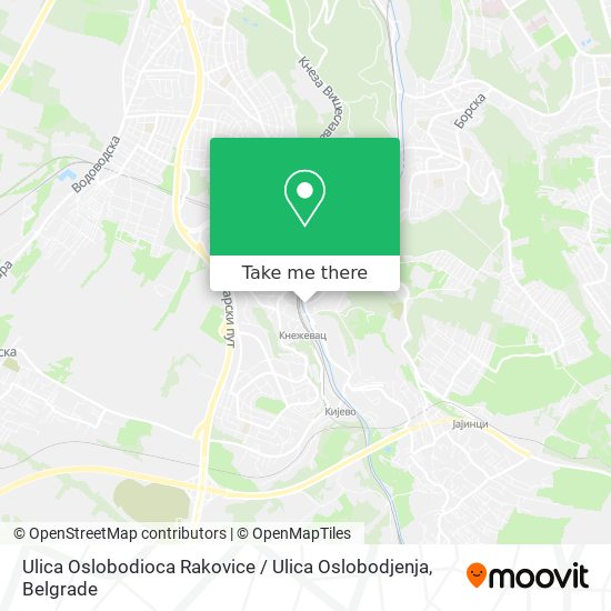 Ulica Oslobodioca Rakovice / Ulica Oslobodjenja map