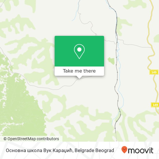 Основна школа Вук Караџић map