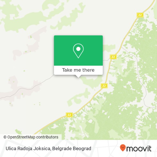 Ulica Radoja Joksica map