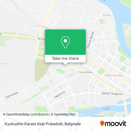 Kyokushin Karate klub Pobednik map