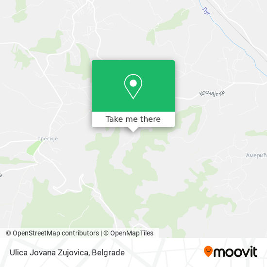 Ulica Jovana Zujovica map