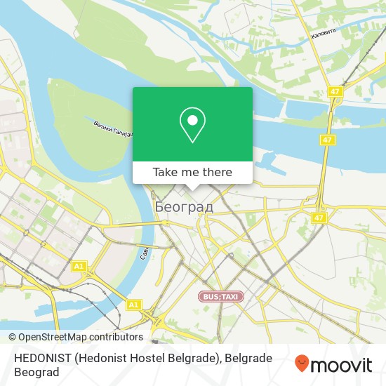 HEDONIST (Hedonist Hostel Belgrade) map