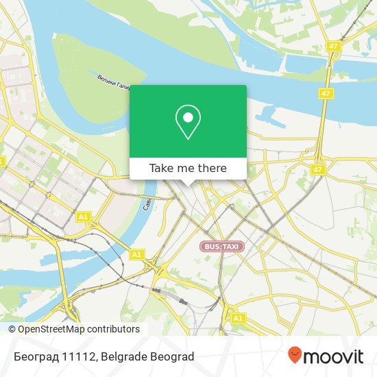 Београд 11112 map