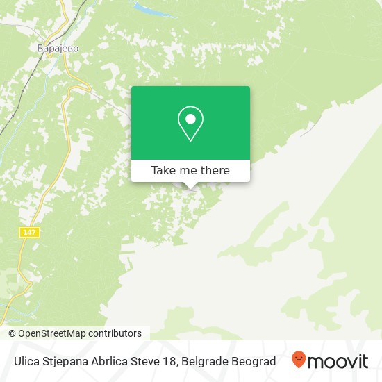 Ulica Stjepana Abrlica Steve 18 map