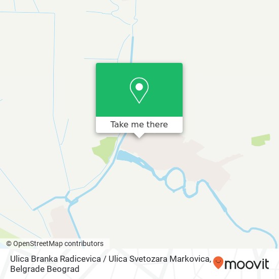 Ulica Branka Radicevica / Ulica Svetozara Markovica map