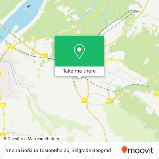 Улица Бобана Томовића 26 map