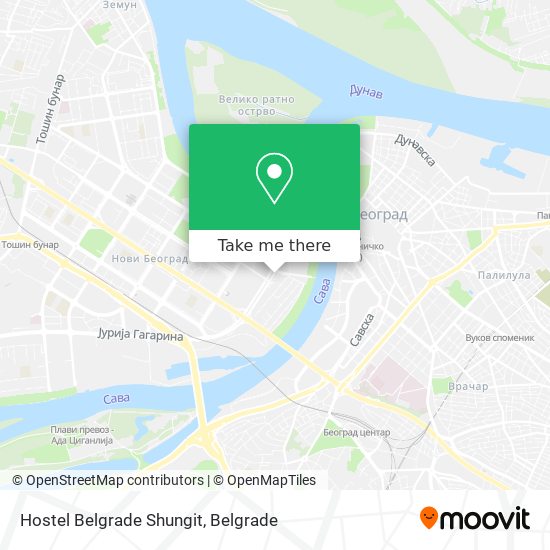 Hostel Belgrade Shungit map