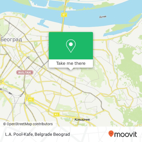 L.A. Pool-Kafe map