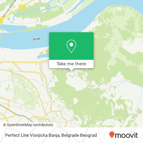 Perfect Line Visnjicka Banja map