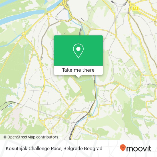 Kosutnjak Challenge Race map