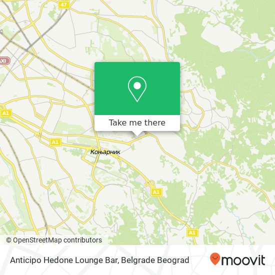 Anticipo Hedone Lounge Bar map