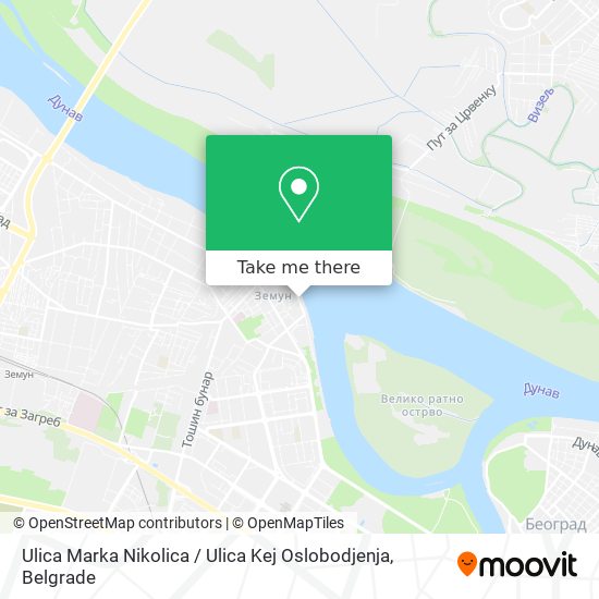 Ulica Marka Nikolica / Ulica Kej Oslobodjenja map