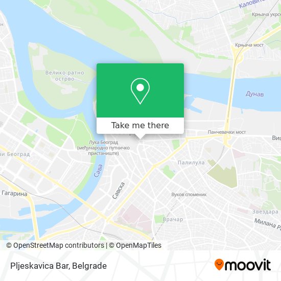 Pljeskavica Bar map