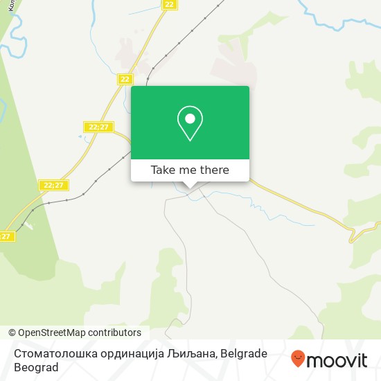 Стоматолошка ординација Љиљана map