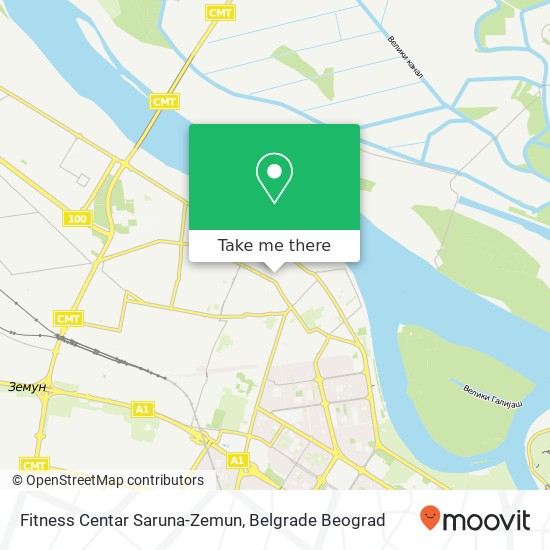 Fitness Centar Saruna-Zemun map