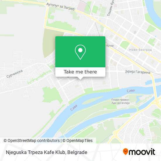 Njeguska Trpeza Kafe Klub map