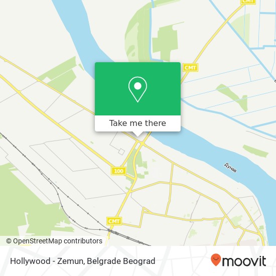 Hollywood - Zemun map