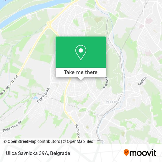 Ulica Savnicka 39А map