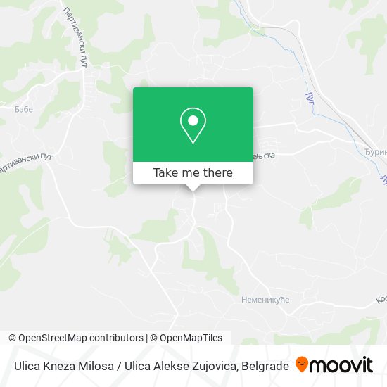 Ulica Kneza Milosa / Ulica Alekse Zujovica map