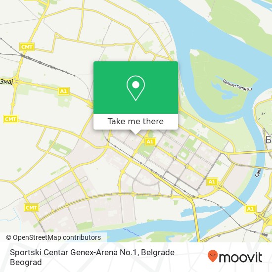 Sportski Centar Genex-Arena No.1 map