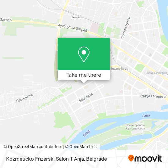 Kozmeticko Frizerski Salon T-Anja map