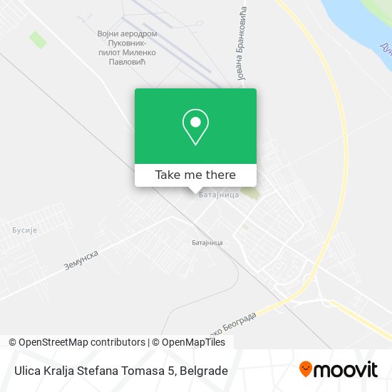 Ulica Kralja Stefana Tomasa 5 map
