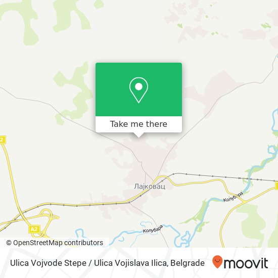 Ulica Vojvode Stepe / Ulica Vojislava Ilica map