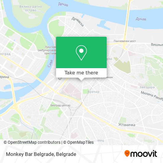 Monkey Bar Belgrade map