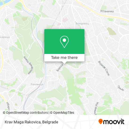 Krav Maga Rakovica map