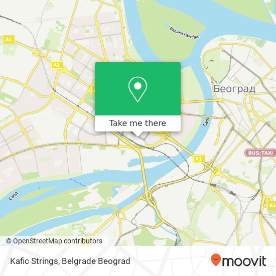 Kafic Strings map
