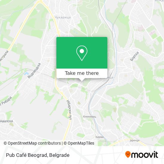 Pub Café Beograd map