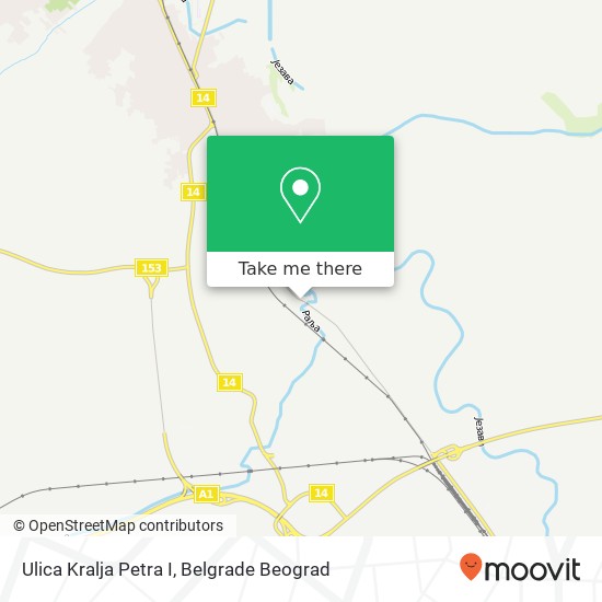 Ulica Kralja Petra I map